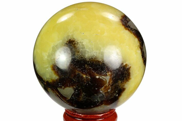 Polished Septarian Sphere - Madagascar #122908